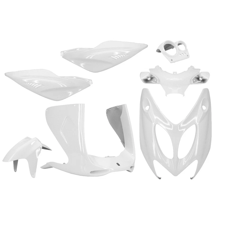 Verkleidungskit TNT 7-teilig weiß für MBK Nitro Naked, Yamaha Aerox Cat - Bild 1 von 1