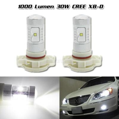 5202 PS24W H16 White 30W 1000 Lumen CREE XB-D High Power LED Fog Driving Light
