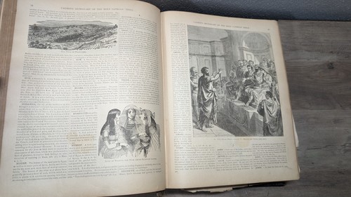Antique 1800s Pictorial Habiger Family Bible Genealogy Family Crest Photographs - Picture 16 of 21