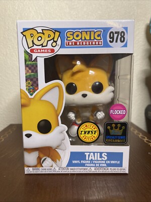 Sonic The Hedgehog | Tails funko pop *Flocked* |Limited Edition Chase