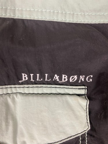 BILLABONG Vintage Années 90 Y2K Shorts De Plage XL 38 Noir Vert - Picture 8 of 11