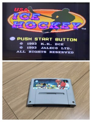 ICE HOCKEY スーパーファミコン USA Ice Hockey [Operation confirmed] Super Famicom SFC58