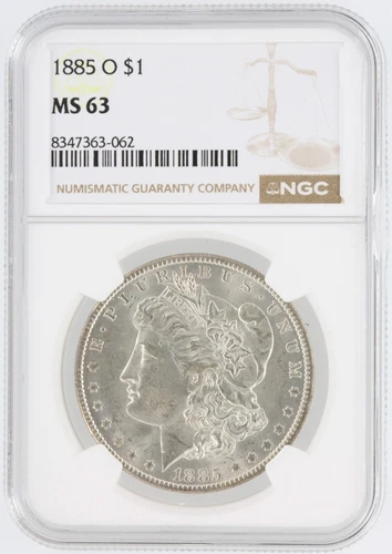 1885-O  Morgan Silver Dollar NGC MS63 S$1 New Orleans Minted No Reserve