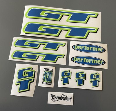 GT Performer 1997 BMX Decal Set