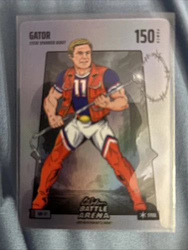 Bo Jackson Battle Arena ‘Gator’ Steve Spurrier Silver Battlefoil SP #SBF-27