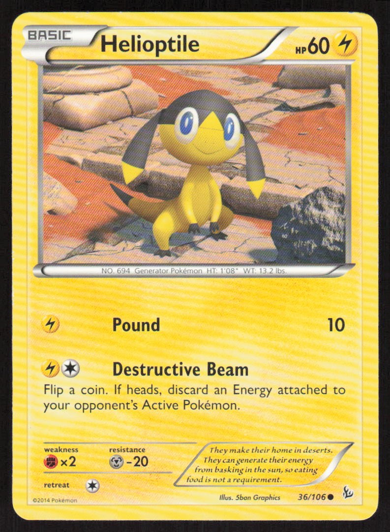 Pokemon Helioptile Common 36/106 XY - Flashfire LP