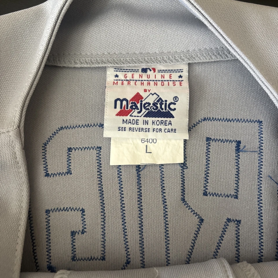 Auténtica camiseta majestuosa vintage de Alex Rodriguez #3 gris de los Texas Rangers Foto 4 de 4