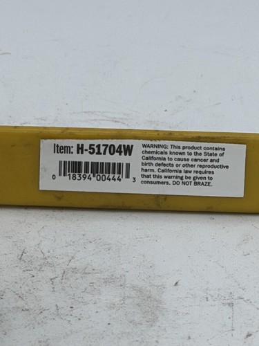 Watts H-51704W Brass Ball Valve WOG Yellow Handle Lead Free Plumbing Fitting