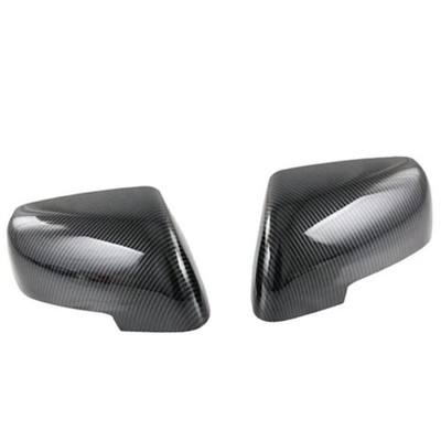 Side Mirror Cover Cap Carbon Fiber Look Fit For KIA Mohave Borrego 2020-2022