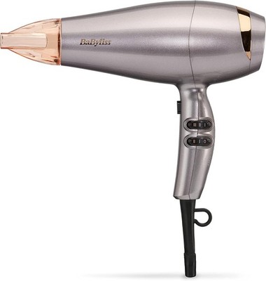 BaByliss Shimmer Haartrockner 2100W Ionen Schnelltrocknend 3 Hitze 2 Geschwindigkeiten Silber