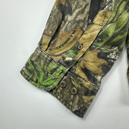 FieldStaff Mossy Oak National Wild Turkey Federation button up shirt Hunting VTG - Picture 14 of 16