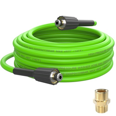 #ad PVC Pressure Washer Hose 25 FT x 1 4 Inch Kink Resistant M2214mm 3300 PSI $25.74