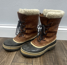 Sorel Waterproof Caribou Snow Boots Fur Trim ...