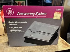 GE 2-9815 Microcassette Answering Machine System Voice Stamp Remote Access NOS