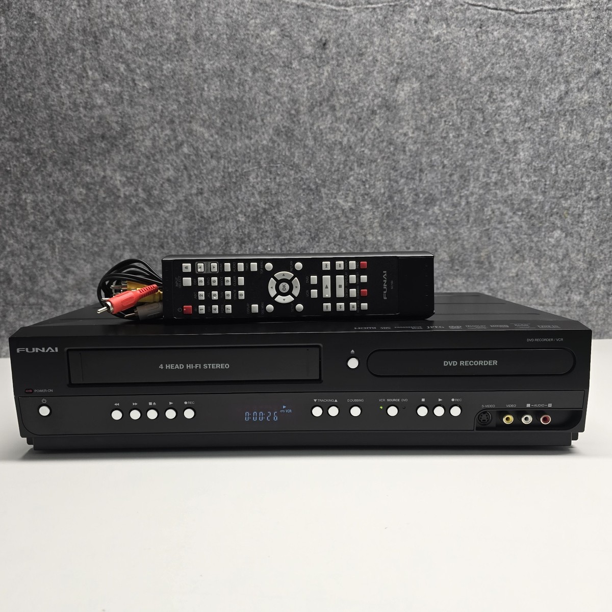 Funai ZV427FX4 DVD Recorder VCR Combo HDMI Remote Tested Works | eBay