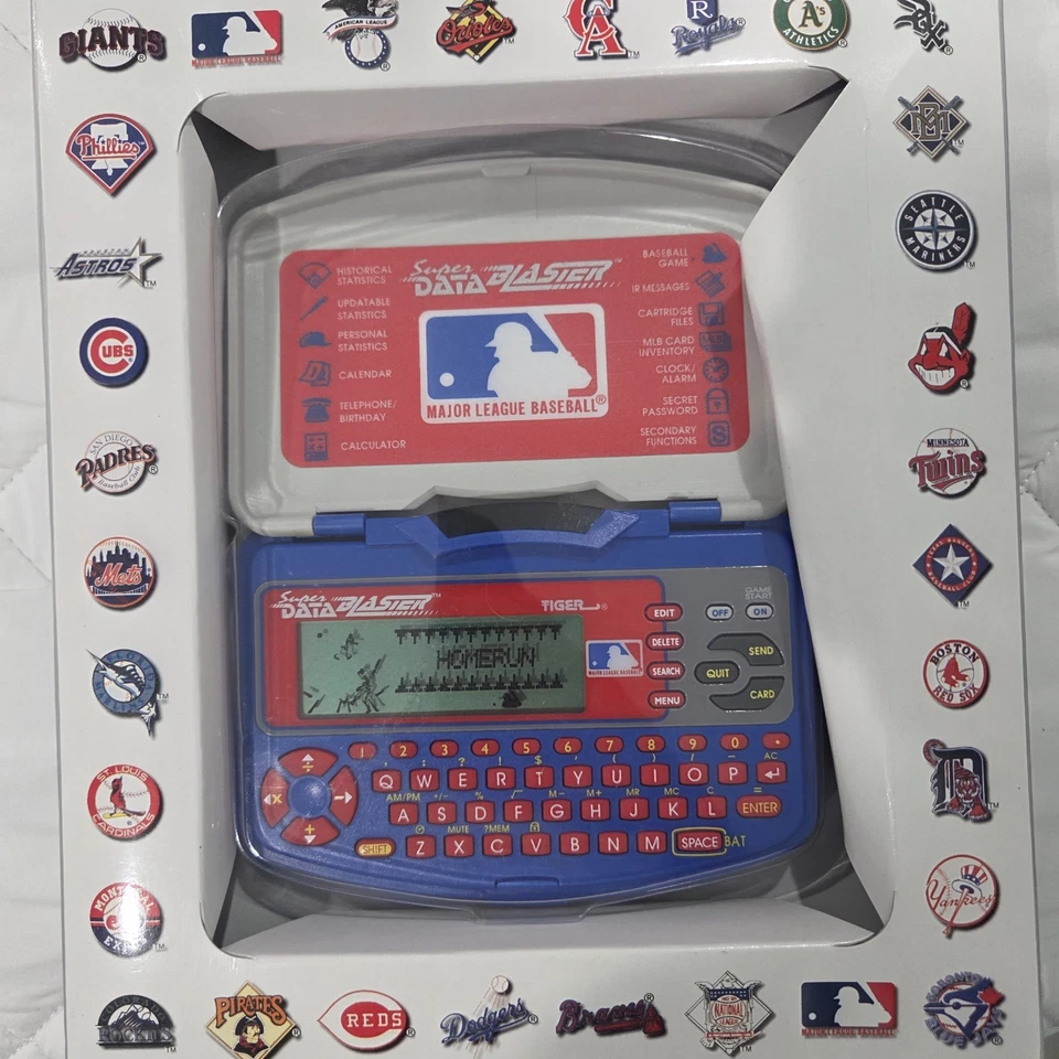 Tiger Electronics MLB Juego de Béisbol Super Data Blaster RARO 1995 De Colección Foto 4 de 4