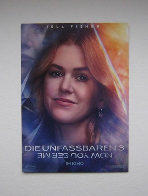DIE UNFASSBAREN 3  SAMMELKARTE  ISLA FISHER  KINO MOVIE  UCI  NEU  NEW