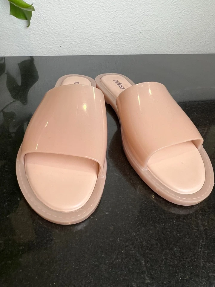 Sandalia vegana Melissa Soul sin cordones para mujer color rosa rubor EE. UU. 9 gelatina de plástico Foto 2 de 4