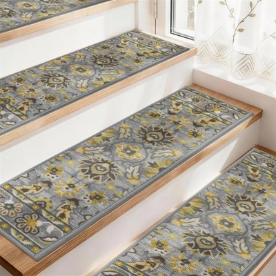 -Stair-Treads-for-Wooden-Steps Washable Indoor Carpet Stair Treads Non Slip 8...