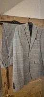 Burton Men's Grey Check Three Piece Suit