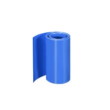 PVC Heat Shrink Tube 80mm Flat Width Wrap for Three 2 Meter Blue
