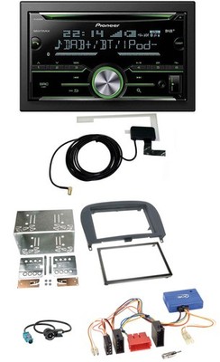 Pioneer CD USB CAN-Bus Bluetooth 2DIN DAB Autoradio für Mercedes SL R230 2001-20