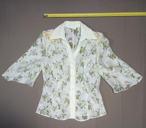 Women Gina Bacconi Shirt White Polyester 36