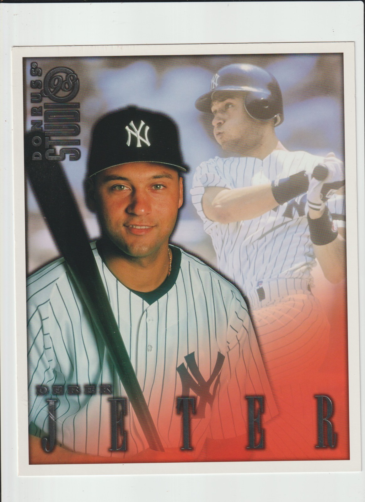 1998 Donruss Studio - 8x10 Portraits # 6 DEREK JETER NY YANKEES
