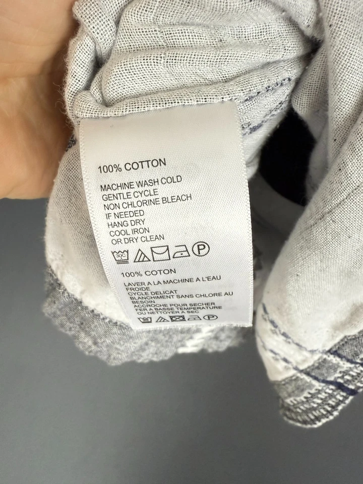 Tommy Bahama Mujer Bordado Capucha Boho Top Gris Talla Mediana Acogedor Foto 4 de 4