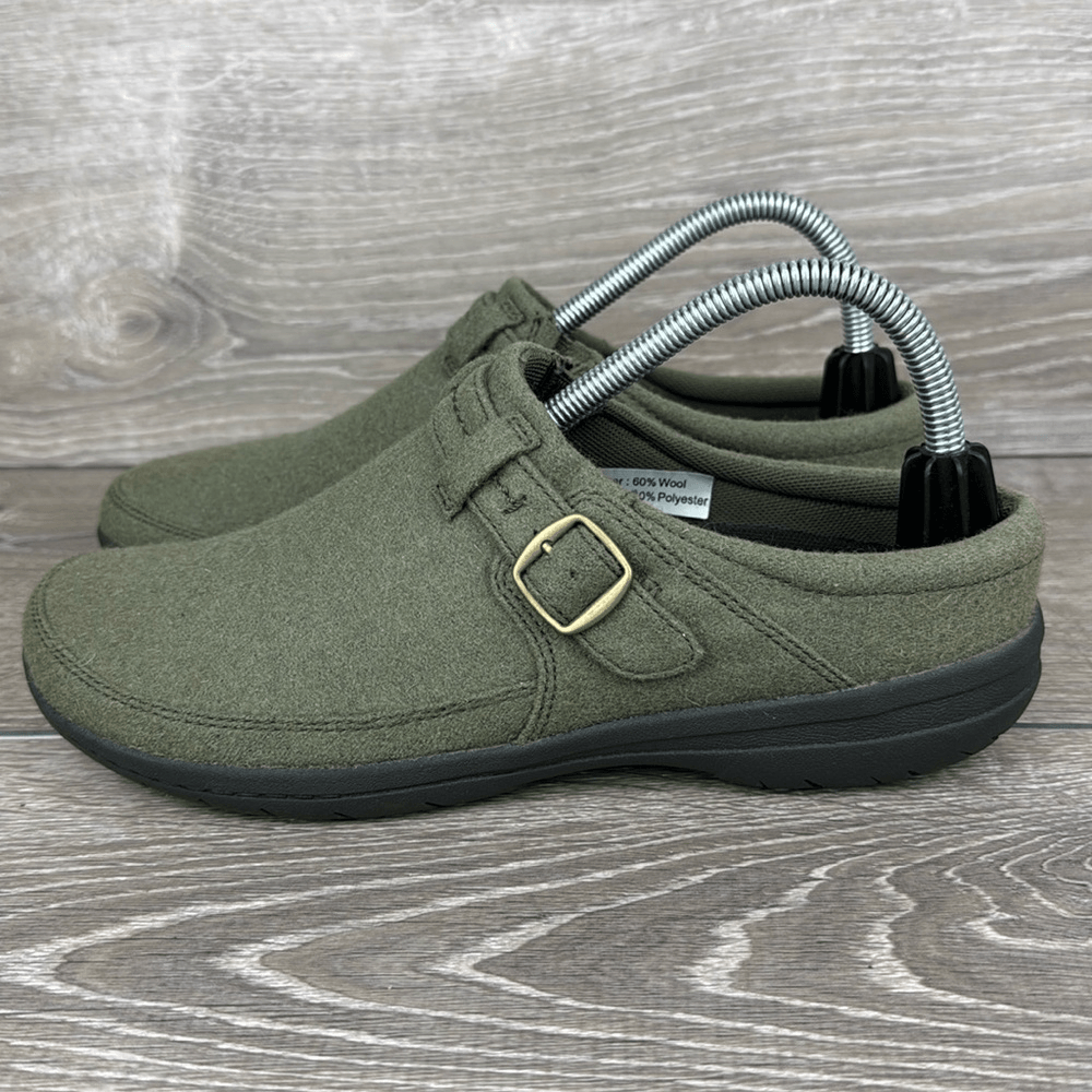 Mocassini comodi Merrell Encore Kassie fibbia donna taglia 9 lana verde