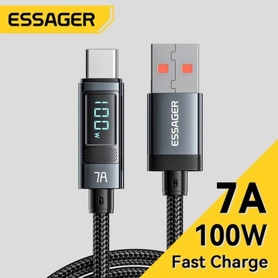 Essager 7A USB Type C Cable 100W USB C Charger Data