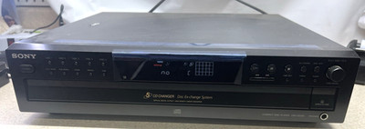 Sony CDP-CE375 5-Disc CD Changer/Player. Black. POWERS ON- UNTESTED