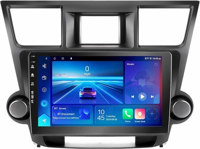Car Stereo for Toyota Highlander 2008 2013 Wireless CarPlay & Android Auto 2+64G