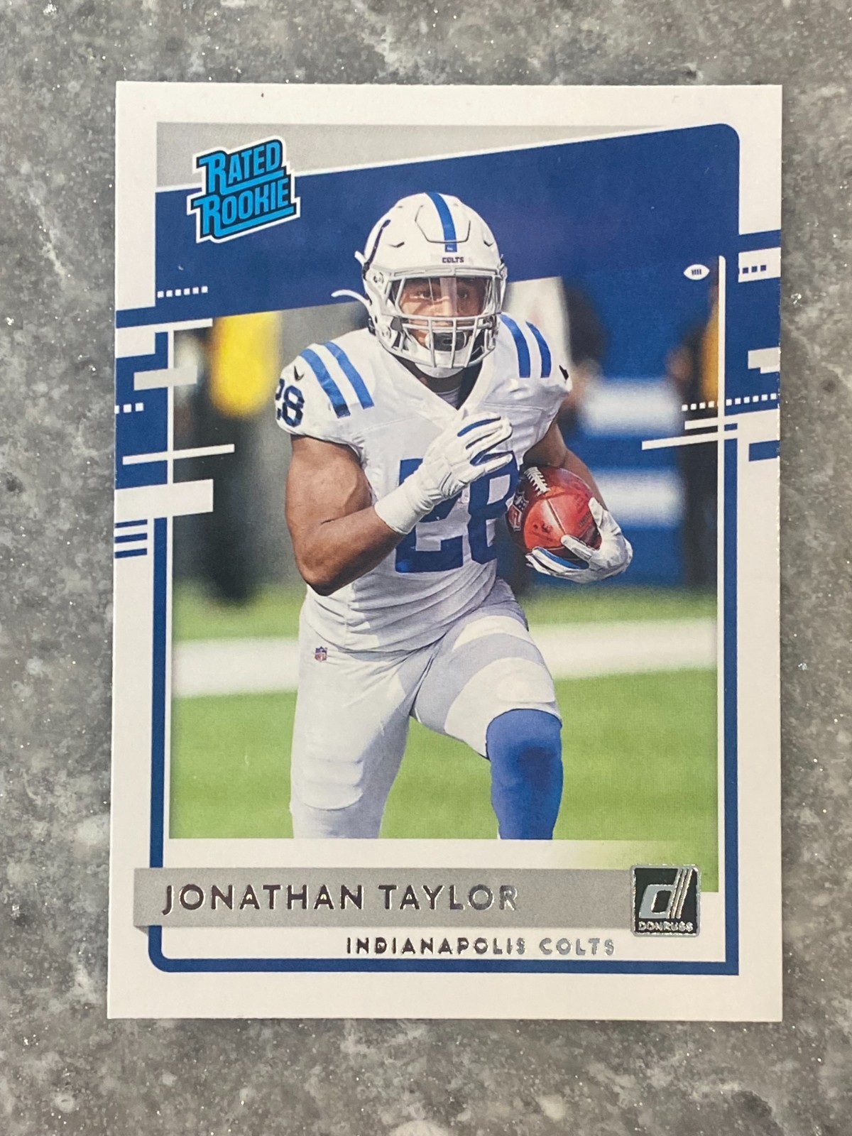 Jonathan Taylor 2020 Panini Donruss Rated Rookie RC #317
