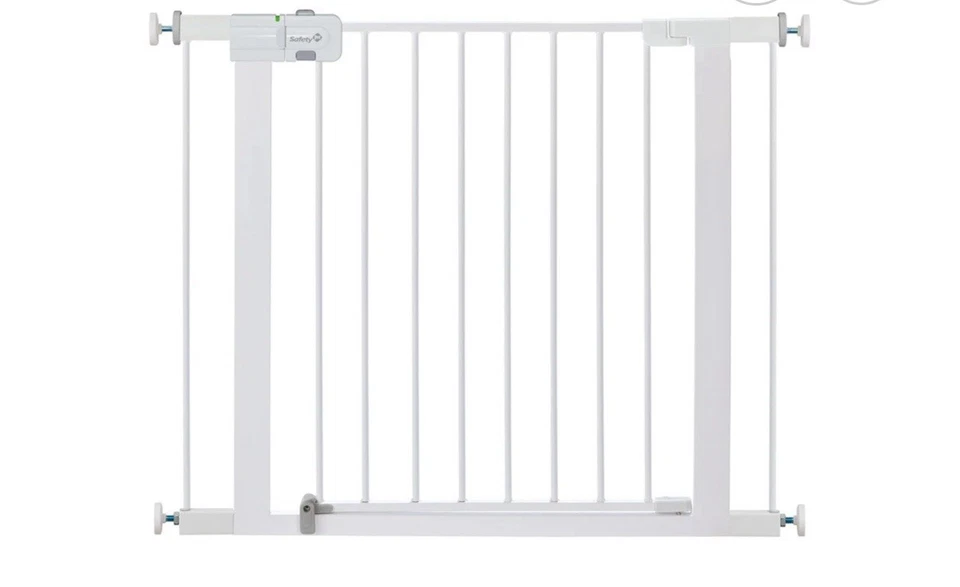 Puerta de bebé Safety 1st Easy Install Walk Thru, se adapta a 29"-38", 28" de alto, blanca Foto 2 de 4