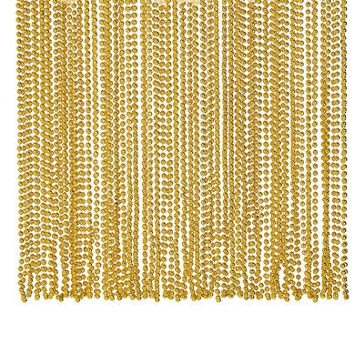 Fun Express Bead Necklaces Gold Metallic - Mega Bulk 720 Pc