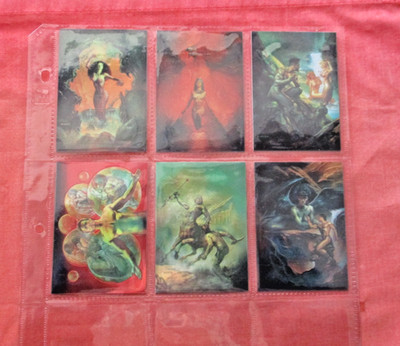Boris Vallejo 3 1993 Comic Images Complete Chromium   6 Chase Card    Set  B4