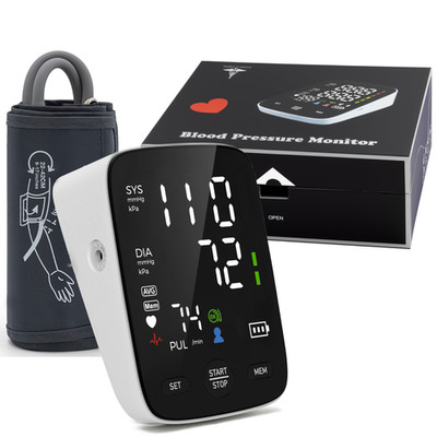 4.7'' Screen, Upper Arm Blood Pressure Monitor with custom magnetic storage box