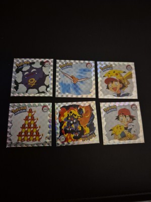 Pokemon Sticker 1999 6 Stück alle Near Mint Selten!