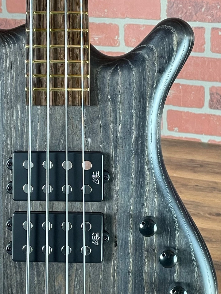 Warwick Pro Series Corvette $$ Electric Bass Guitar - Nirvana Black (w/ Black Ha - Image 4 of 4