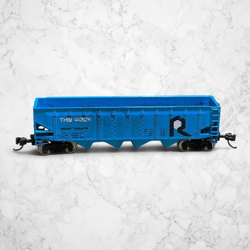 Tolva abierta azul Bachmann escala N Rock Island “The Rock” #133879 - sin caja | Condition: Used
