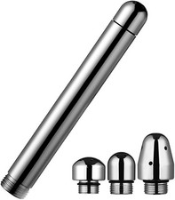 Aluminum 3-Head Shower Nozzle Colon Cleansing Douche System Cleaner