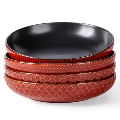 GBHOME 8.5'' Large Pasta Bowls, 36 Ounce Stoneware Salad Bowls for Kitchen, Cera