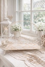 Clayre&Eef Etagere, Tablett, Shabby, Dekoration, Landhausstil, Vintage