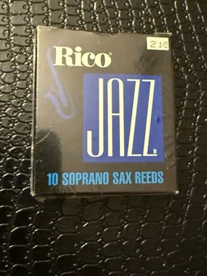 RICO  Jazz SOPRANO  Saxophone Reeds - #2½ New Unopened Box Of 10