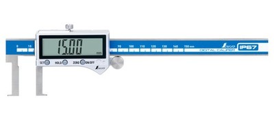 Shinwa Sokutei Digital Caliper, Inside Measurement, 150Mm, Dustproof And Waterp_