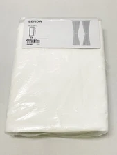 Ikea LENDA Curtains with tie-backs 55x118 " 1 pair, white 500.901.16 - NEW