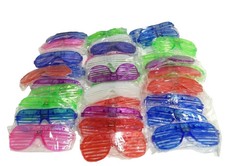 LOT OF 42 - LED SHUTTER GLASSES KIDS PARTY FUN COLORFUL PLASTIC PRIDE BIRTHDAY