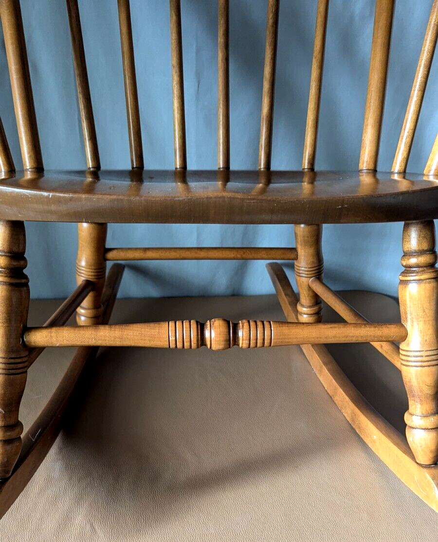 S. Bent & Bros. Vintage Maple Rocking Chair | eBay