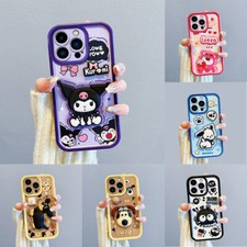 For iphone 3D Cartoon Kuromi Pochacco Cases TPU Cover iphone11/12/13/14/15Promax